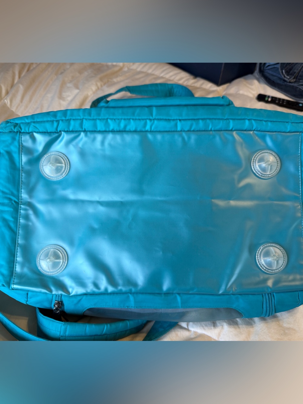 Lug Teal Workout Travel Duffel Bag - Picture 10 of 11